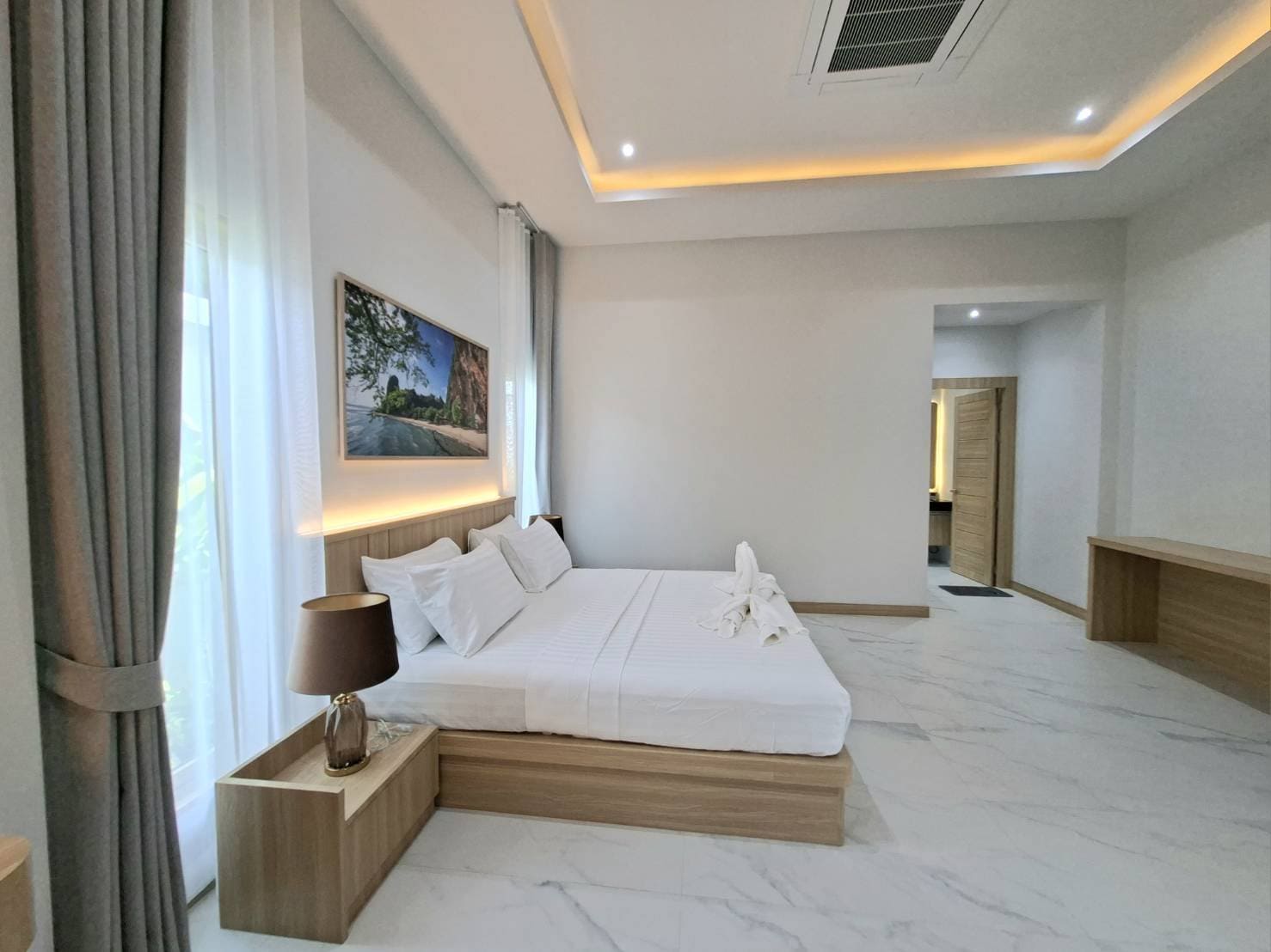 ภาพมุมสูงโครงการบ้านจัดสรรกระบี่ ศรีนางดินกรุ๊ป