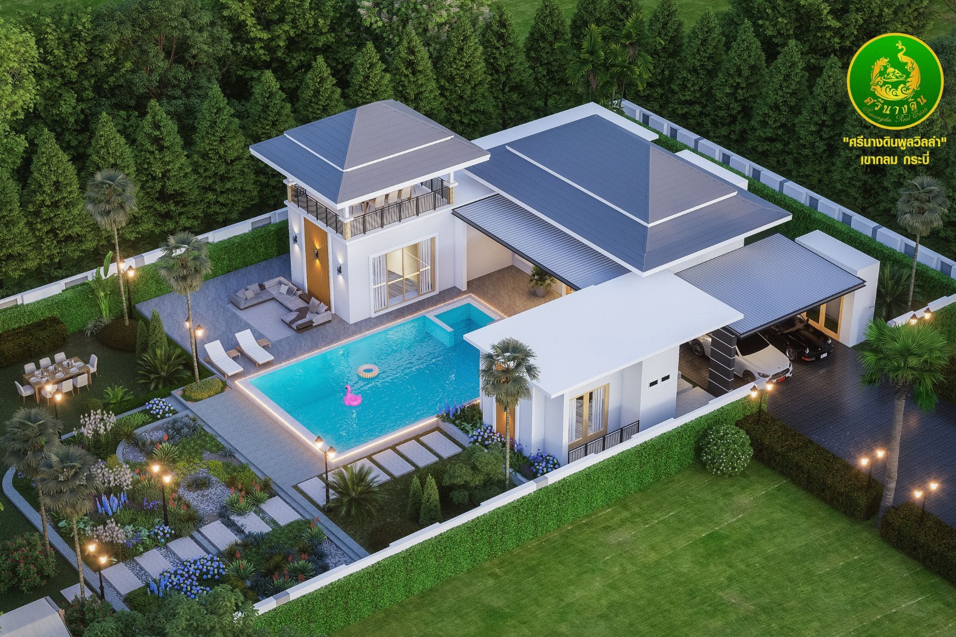แบบบ้านพูลวิลล่ากระบี่ Type B - Luxury Villas