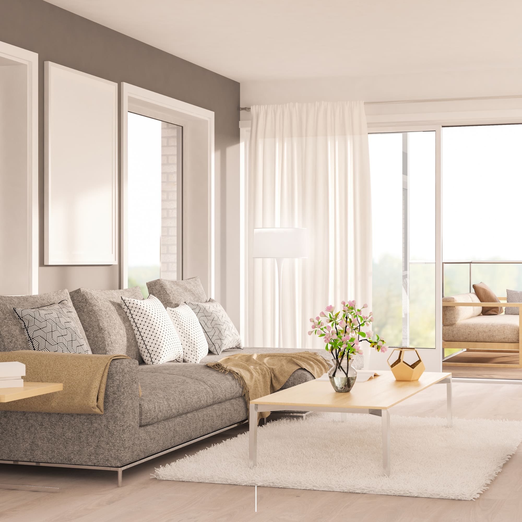 ห้องนั่งเล่น Type C - Luxury Villa
